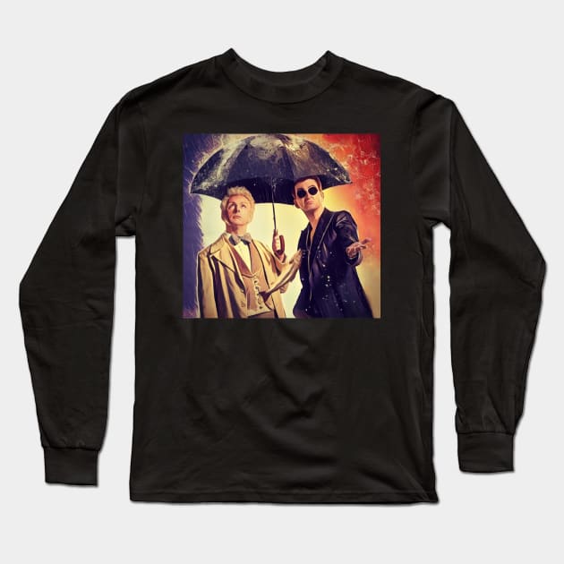 Good Omens fanart Long Sleeve T-Shirt by TheisDeschain